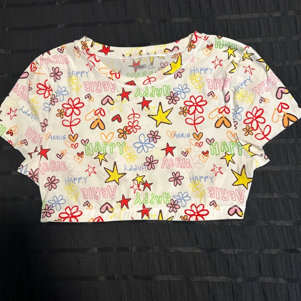 Aerie graphic active tee